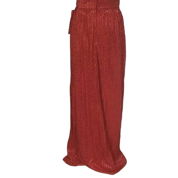 New Red Long Sequined Dress - Picture 6 of 8